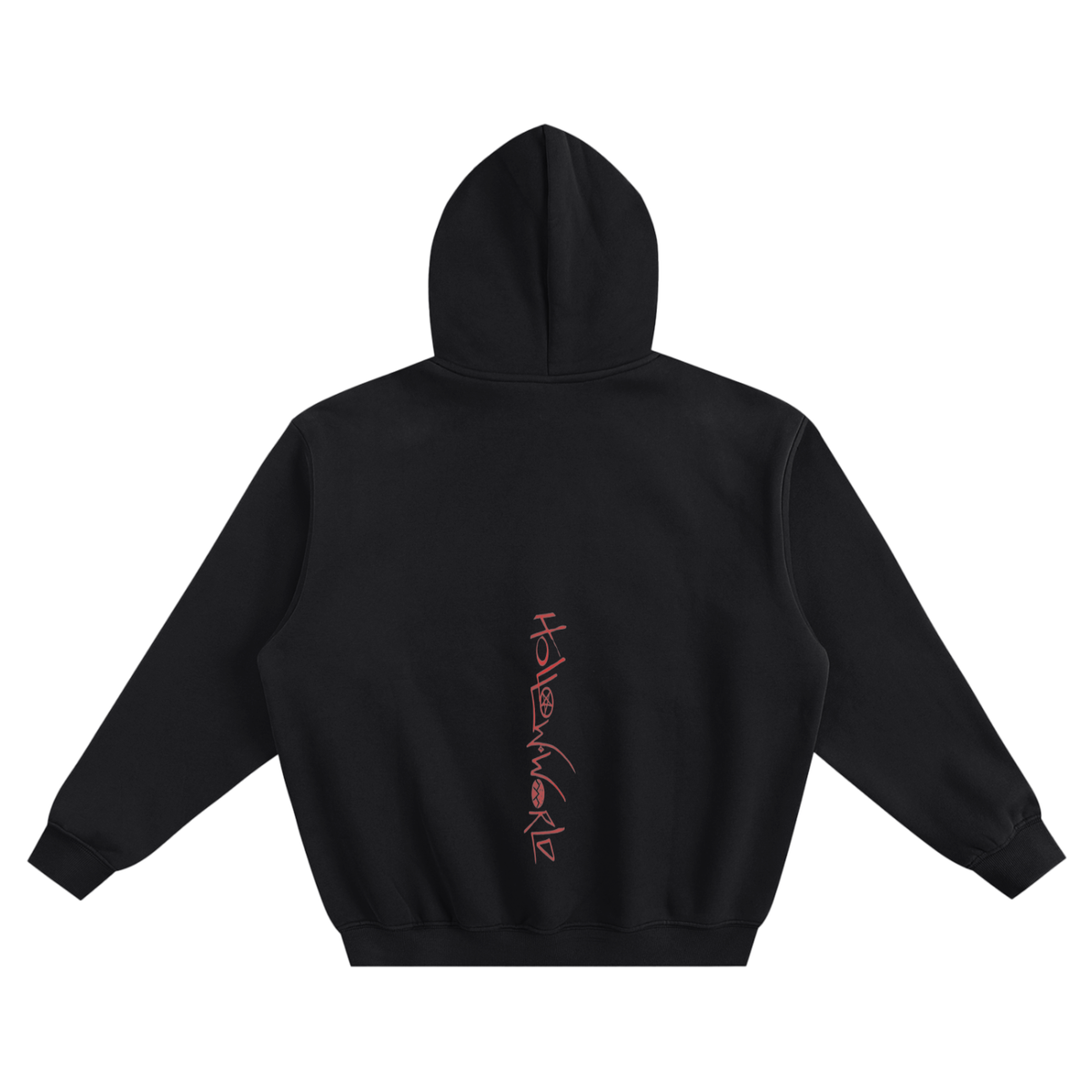 Hollow World Gifts For Crow Fleeced Boxy Hoodie