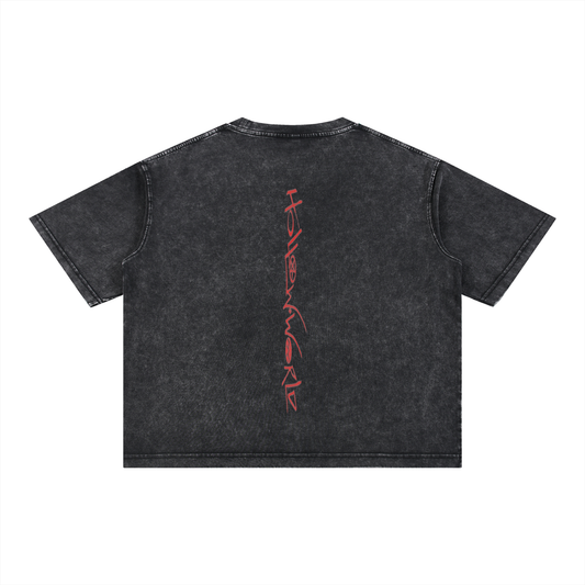 Mineral Wash Boxy Cotton T-Shirt