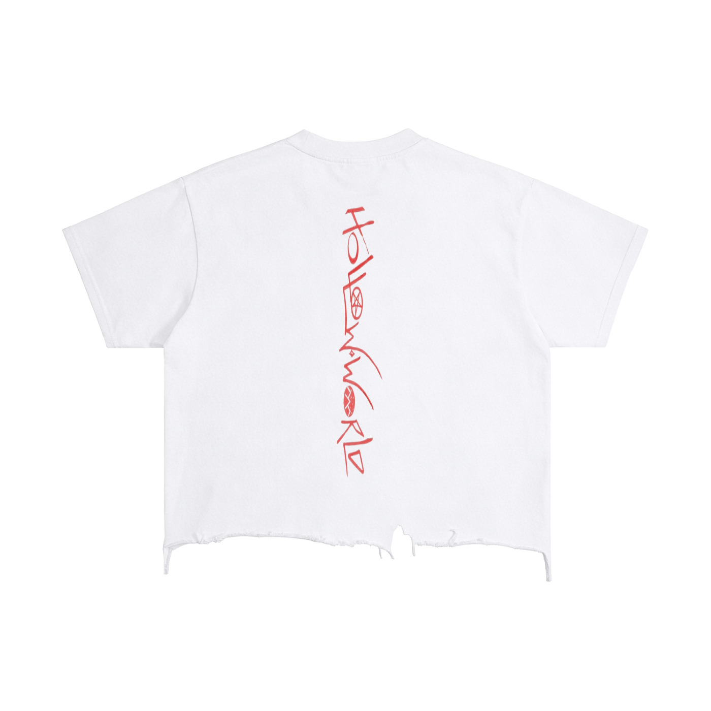Vintage Wash Boxy Distressed Hem T-Shirt