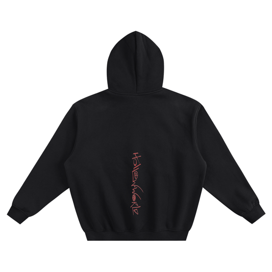 Hollow World Gifts For Crow Fleeced Boxy Hoodie