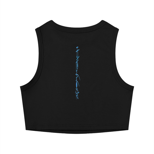 Hollow World Alchemical Cross Women's Tight Crewneck Crop Tank Top