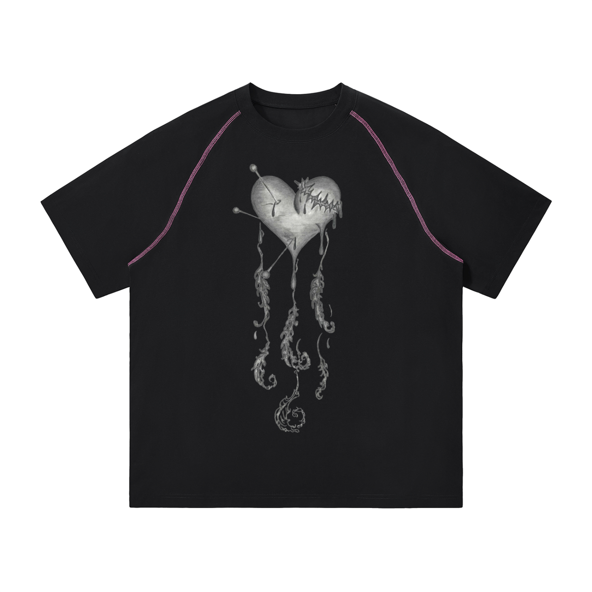 Hollow World Pleroma Unisex Contrast Stitch Raglan T-Shirt