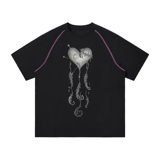Hollow World Pleroma Unisex Contrast Stitch Raglan T-Shirt