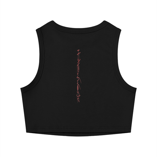 Hollow World Alchemical Cross Women's Tight Crewneck Crop Tank Top