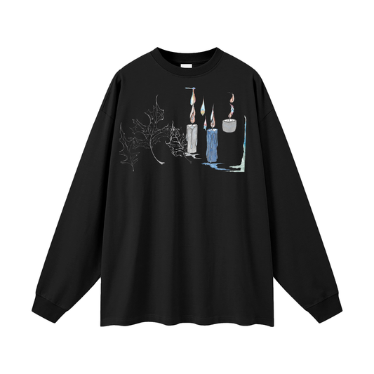 Hollow World Pyromancy Oversized Unisex Long Sleeve T-Shirt
