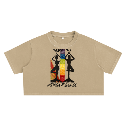 Snow Washed Crop Top