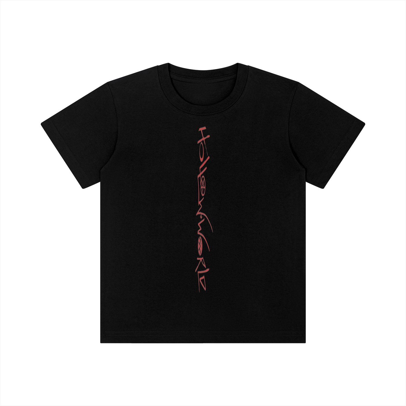 Hollow World Death Card Kid's Crewneck Short Sleeve T-Shirt