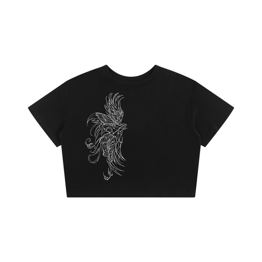 Hollow World Seraphim Baby Tee Seamless T-Shirt - 200 GSM