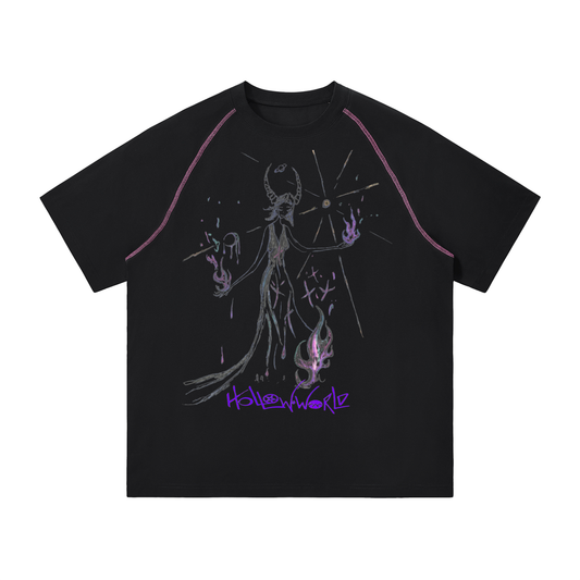 Hollow World Malleus Maleficarum Unisex Contrast Stitch Raglan T-Shirt