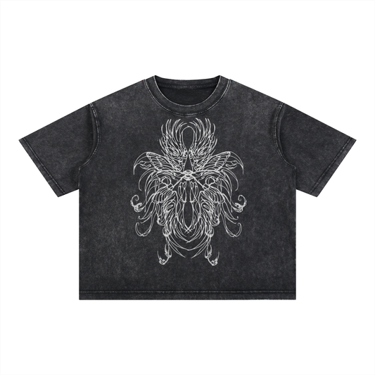 Mineral Wash Boxy Cotton T-Shirt