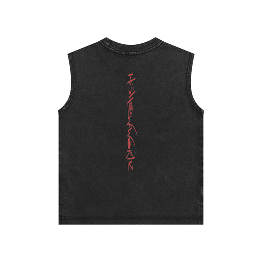 Hollow World Brave Bunny Snow Washed  Kids' Tank Top