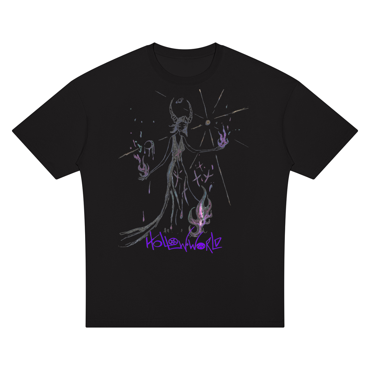Hollow World Malleus Maleficarum Unisex Oversized Drop Shoulder T-Shirt